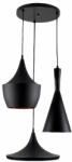 Abigali Round lampă suspendată 3x40 W negru-auriu CHZ3B-E27 (CHZ3BE27)