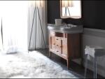 Kerasan Retro dulap 100x54.5x75 cm sub chiuveta pe picioare nucă 734740 (734740)