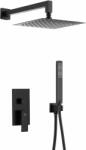 Armatura Logon Black set de duș ascuns cu duș de ploaie negru 5139-501-81 (513950181)