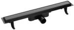Laveo Basso rigolă liniară cu grătar 50 cm negru COB750D (COB750D)