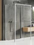 NEW TRENDY Prime cabină de duș 100x90 cm dreptunghiular crom luciu/sticlă transparentă K-0842 (K0842)
