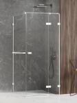 NEW TRENDY Avexa White cabină de duș 100x80 cm dreptunghiular alb mat/sticlă transparentă EXK-2794 (EXK2794)
