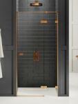 NEW TRENDY Avexa Copper Brushed uși de duș 110 cm înclinabilă cupru periat/sticlă transparentă EXK-3538 (EXK3538)