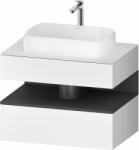 Duravit Qatego dulap 80x55x60 cm sub chiuveta pe perete alb-grafit QA4730049180010 (QA4730049180010)