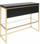 Baltica Design Trine consolă 120x40x75 cm negru-auriu 5904107906386 (5904107906386)