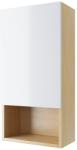 Excellent Tuto dulap 40x21.8x80 cm laterala pe perete alb-stejar MLEX. 0107.400. BLWH (MLEX0107400BLWH)