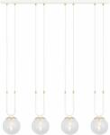 Emibig Glam lampă suspendată 4x10 W alb-transparent 1116/4 (11164)
