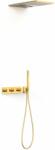 TRES B-System set de duș ascuns cu termostat cu duș de ploaie auriu 30725305OR (30725305OR)