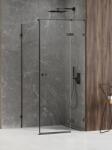 NEW TRENDY Avexa Black cabină de duș 90x80 cm dreptunghiular negru mat/sticlă transparentă EXK-1574 (EXK1574)