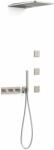 TRES B-System set de duș ascuns cu termostat cu duș de ploaie oţel 30725405AC (30725405AC)