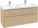 Villeroy & Boch Subway 3.0 dulap 127.2x46.2x57.6 cm sub chiuveta pe perete stejar C568L0VJ (C568L0VJ)