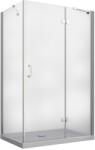 Besco Viva cabină de duș 120x90 cm dreptunghiular crom luciu/sticlă transparentă VPP-129-195-C (VPP129195C)