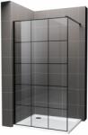 Hagser Agatha perete cabină de duș walk-in 100 cm negru mat/sticla transparentă HGR11000022 (HGR11000022)
