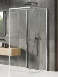 NEW TRENDY Prime cabină de duș 100x90 cm dreptunghiular crom luciu/sticlă transparentă K-1524 (K1524)