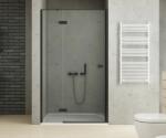 NEW TRENDY Reflexa Black uși de duș 130 cm înclinabilă negru semi lucios/sticlă transparentă EXK-4909