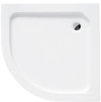Besco Alex cădiță de duș semirotundă 80x80 cm alb #BAA-80 (#BAA80)