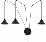 Emibig Abramo lampă suspendată 3x60 W negru 160/3