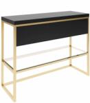 Baltica Design Trine consolă 80x40x75 cm negru-auriu 5904107906362 (5904107906362)