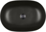 Oltens Hamnes Thin lavoar 60.5x41.5 cm oval negru 40820300