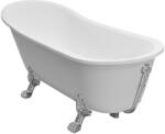 Besco Olaya cadă freestanding 157.5x66.5 cm ovală alb #WAO-160+CH (#WAO160CH)