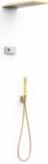 TRES Shower Technology set de duș ascuns cu termostat cu duș de ploaie alb-auriu 09286551OM (09286551OM)