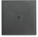 BALNEO Stone Tray cădiță de duș pătrată 90x90 cm gri STFDG909025 (STFDG909025)