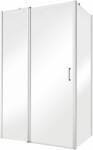 Besco Exo-CH perete de duș 100 cm crom luciu/sticla transparentă PCH-100-190C (PCH100190C)