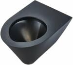 FANECO vas wc agăţat rezistent la vandalism negru N13018BL (N13018BL)