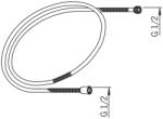 Oras Sensiva furtun de duș 200 cm crom 241006 (241006)
