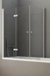 New Trendy New Soleo paravan cadă 120 cm trei piese crom luciu/sticlă transparentă P-0030/P-0024 (P0030/P0024)