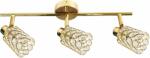 Candellux York lampă de tavan 3x40 W alamă-cristal 93-70111 (9370111)