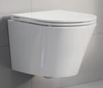 Excellent Joker vas wc cu capac soft-close agăţat fără margine alb CENL. 4504.470. WH (CENL4504470WH)