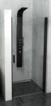 POLYSAN Zoom Line Black uși de duș 80 cm înclinabilă negru mat/sticlă transparentă ZL1280B (ZL1280B)