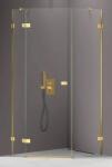 NEW TRENDY Avexa Gold Shine cabină de duș 100x80 cm auriu luciu/sticlă transparentă EXK-3849 (EXK3849)