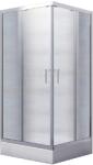 Besco Modern 165 cabină de duș 90x90 cm pătrat crom luciu/sticlă mat MK-90-165-M (MK90165M)