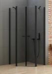 NEW TRENDY New Soleo Black cabină de duș 90x90 cm negru mat/sticlă transparentă K-0617 (K0617)