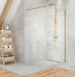 NEW TRENDY Velio Satin Gold perete cabină de duș walk-in 100 cm auriu semi lucios/sticla transparentă D-0191B (D0191B)