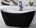 Besco Viya cadă freestanding 160x71 cm ovală alb-negru-bicolor #WMD-160-VBW (#WMD160VBW)
