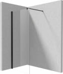 Deante Kerria Plus perete cabină de duș walk-in 80 cm negru mat/sticla transparentă KTS_N38P (KTSN38P)