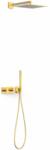 TRES B-System set de duș ascuns cu termostat cu duș de ploaie auriu 30725204OR (30725204OR)
