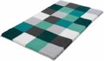 Kleine Wolke Caro covor de baie 150x85 cm dreptunghiular alb-gri-negru-verde-mix culori 5426675453 (5426675453) Covor baie