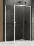 NEW TRENDY Prime White cabină de duș 100x90 cm dreptunghiular alb mat/sticlă transparentă D-0401A/D-0220B (D0401A/D0220B)