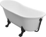 Besco Olaya cadă freestanding 157.5x66.5 cm ovală alb #WAO-160+CZ (#WAO160CZ)