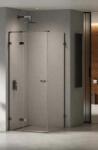 NEW TRENDY Eventa Black Chrome cabină de duș 90x90 cm pătrat negru luciu/sticlă transparentă EXK-6153 (EXK6153)