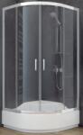 Besco Modern 165 cabină de duș 80x80 cm semicircular crom luciu/sticlă transparentă MP-80-165-C (MP80165C)