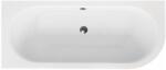 Besco Avita cadă colțar slim 159.5x75 cm partea stângă alb #WAV-160-NLS (#WAV160NLS)