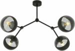 Emibig Space Stripe lampă de tavan 4x10 W negru-transparent 1135/4 (11354)