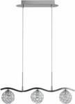 Candellux Starlet lampă suspendată 3x40 W crom-transparent 33-85743 (3385743)