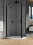 NEW TRENDY New Azura Black cabină de duș 90x90 cm negru mat/sticlă transparentă K-0667 (K0667)