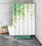 Kleine Wolke Floresta perdea de duș 200x120 cm alb-verde 5912600238 (5912600238) Perdea de dus